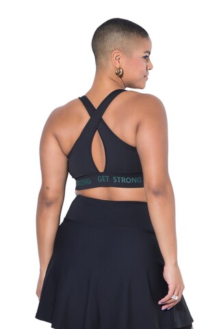 Studio Untold Bustier Sport BH in Schwarz