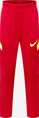 Coupe slim Pantalon de sport 'Strike' NIKE en rouge : devant