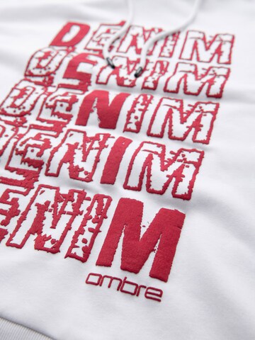 Ombre Sweatshirt i vit