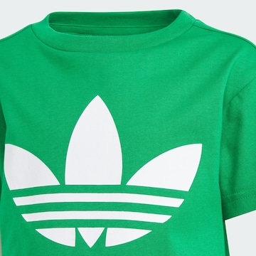 ADIDAS ORIGINALS Majica 'Adicolor Trefoil' | zelena barva