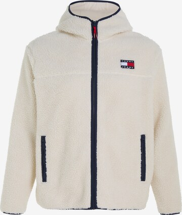 Giacca di felpa di Tommy Jeans Plus in bianco: frontale