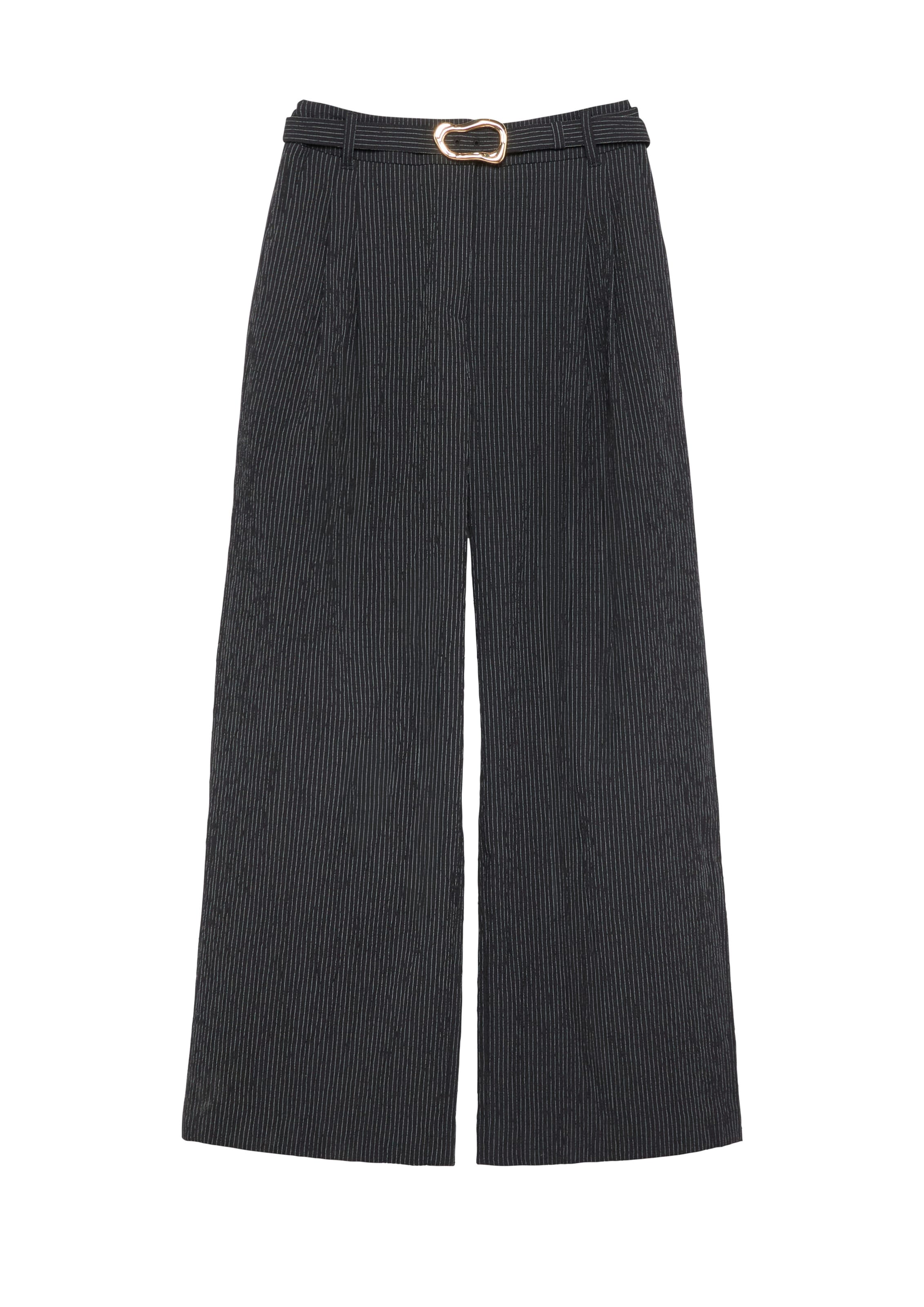 Wide Leg Pantalon à pince s.Oliver en noir : devant