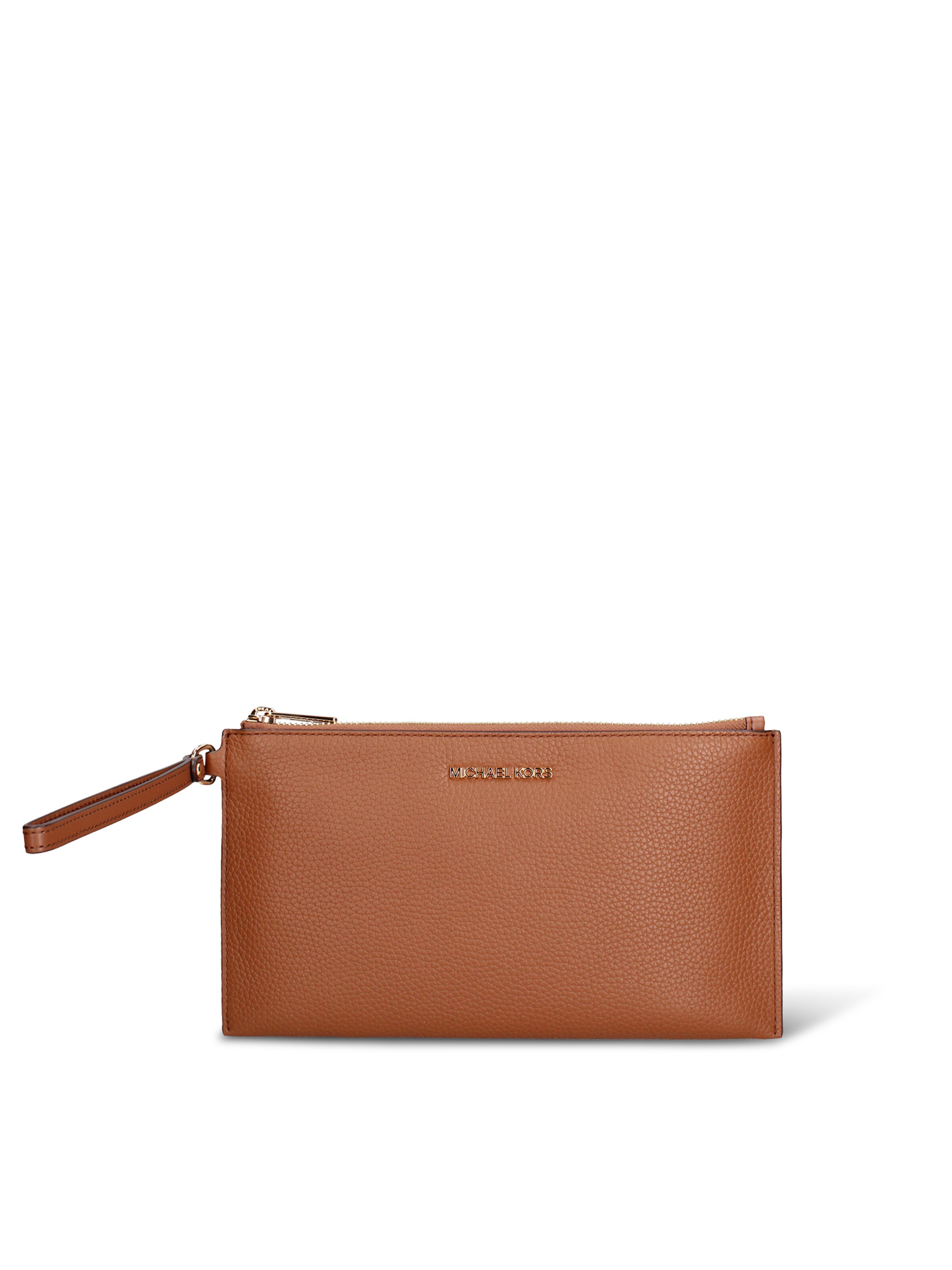 Pochette 'Pochette Michael Kors pelle vera con zip' di Michael Kors in marrone: frontale