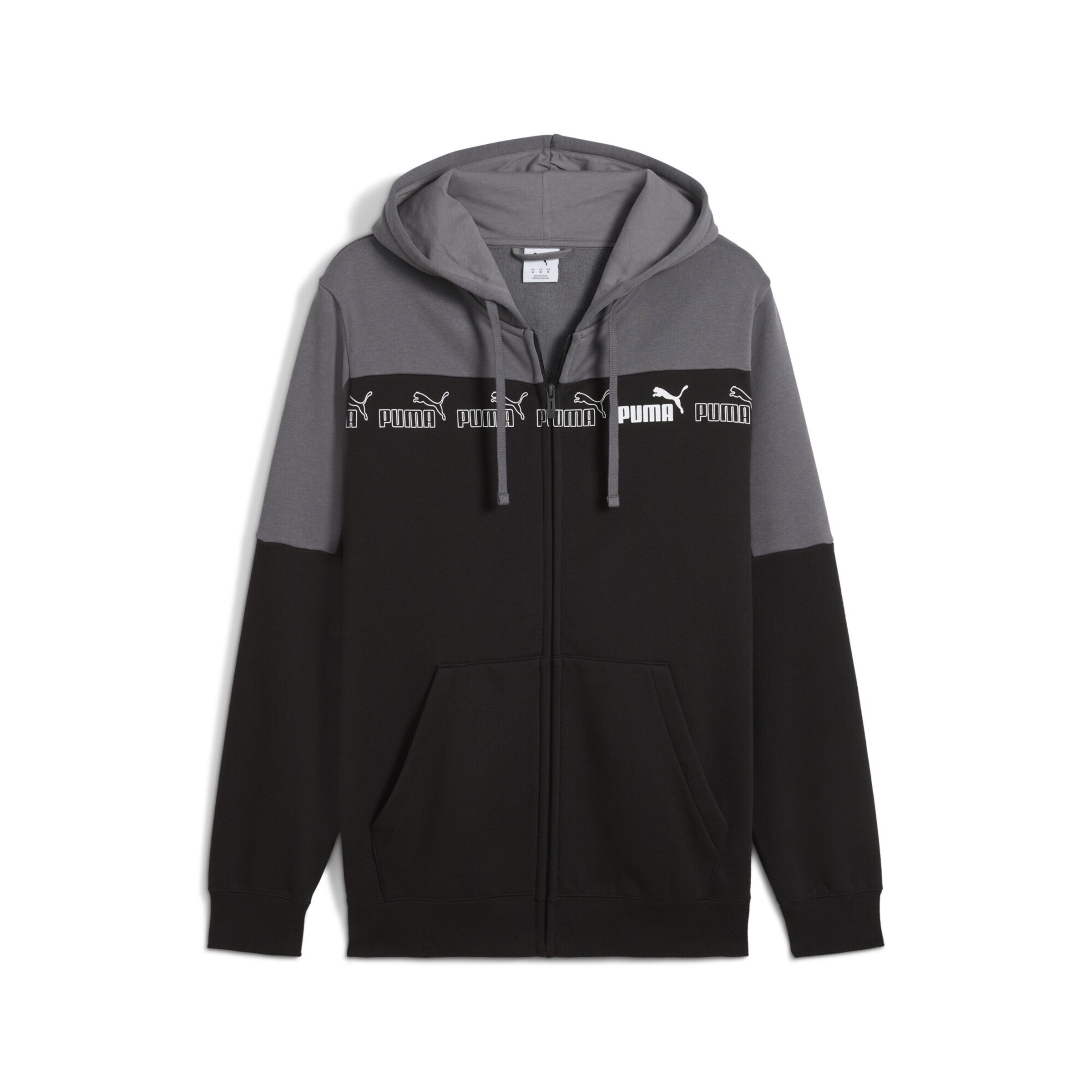 PUMA Sweatjacke 'Around The Block' in Grau: Vorderseite