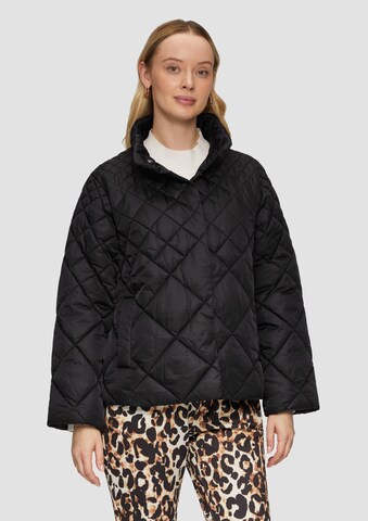s.Oliver BLACK LABEL Between-season jacket in Black: front