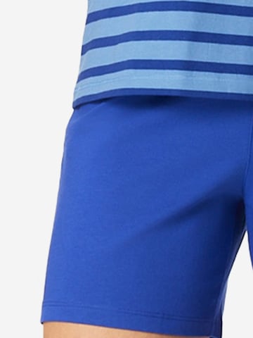 SCHIESSER Pajama 'Casual Essentials' in Blue