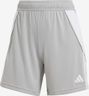 ADIDAS PERFORMANCE Regular Workout Pants 'Tiro 24' in Grey: front