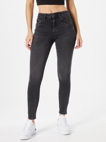 Skinny Jean Superdry en noir : devant