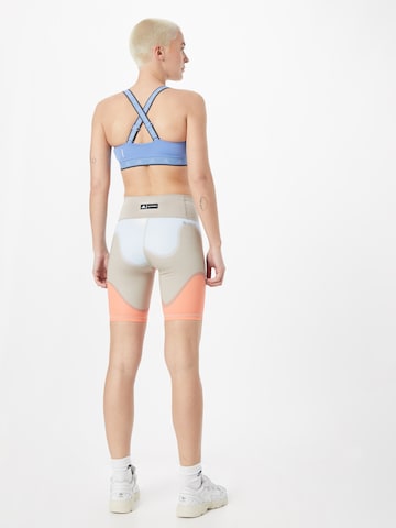 ADIDAS SPORTSWEAR Skinny Workout Pants 'Marimekko Optime Bike' in Blue