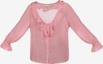 MYMO Blouse in Pink: front