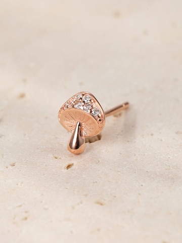 Hey Happiness - Pendientes 'Lucky Mushroom' en oro