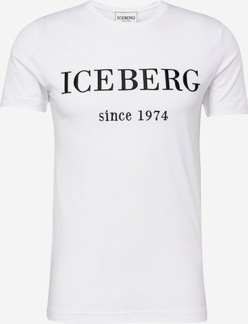 ICEBERG Tričko – bílá: přední strana