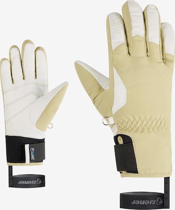 ZIENER Sporthandschuhe 'Kale' in Beige: Vorderseite
