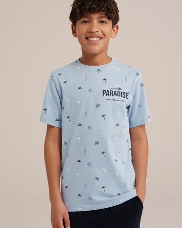 WE Fashion Shirt in Blue: front