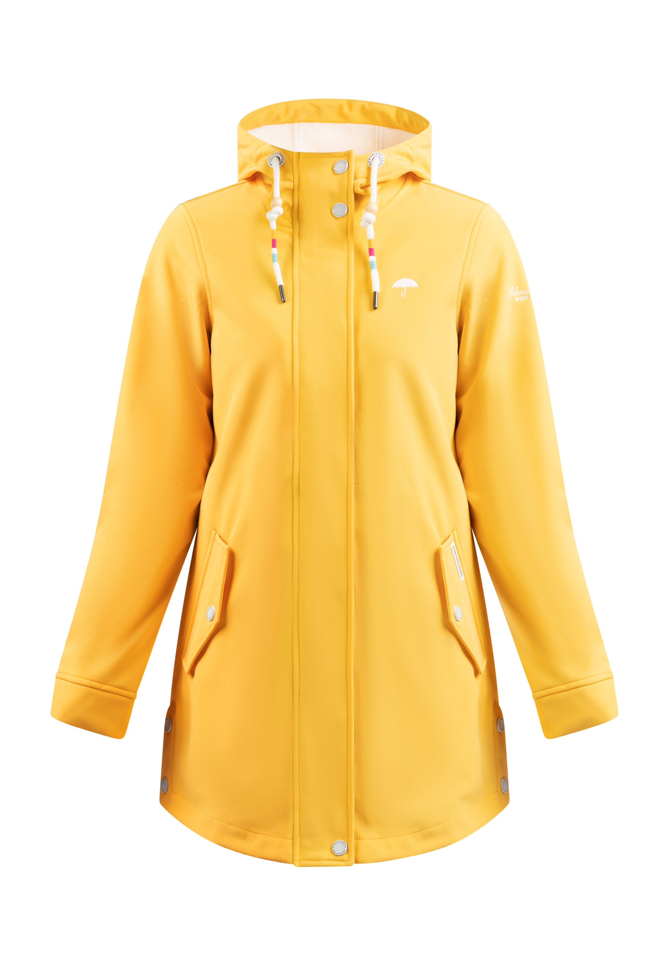 Schmuddelwedda Płaszcz funkcyjny w kolorze żółty: przód