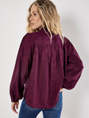 Chemisier ' ' Apricot en rouge