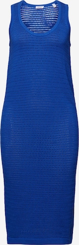 Robes en maille ESPRIT en bleu : devant