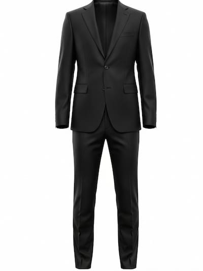Keskin Collection Suit 'Anzug 2 teilig Slim Fit viele Farben' in 46/Regular in Black, Item view