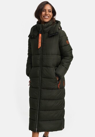 NAVAHOO Wintermantel in Groen: voorkant