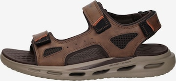 SKECHERS Sandalen 'Orvan SD - Gamble' in Bruin: voorkant