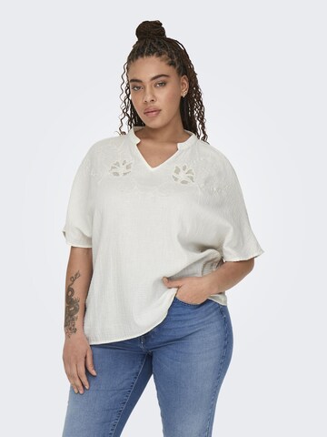 Camicia da donna di ONLY Carmakoma in bianco