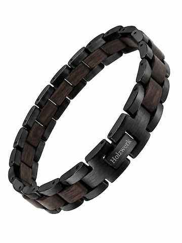 Bracelet 'WOLFSEE' Holzwerk en marron : devant