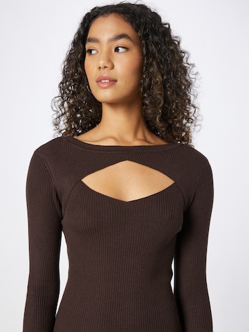 Urban Classics Knitted dress in Brown