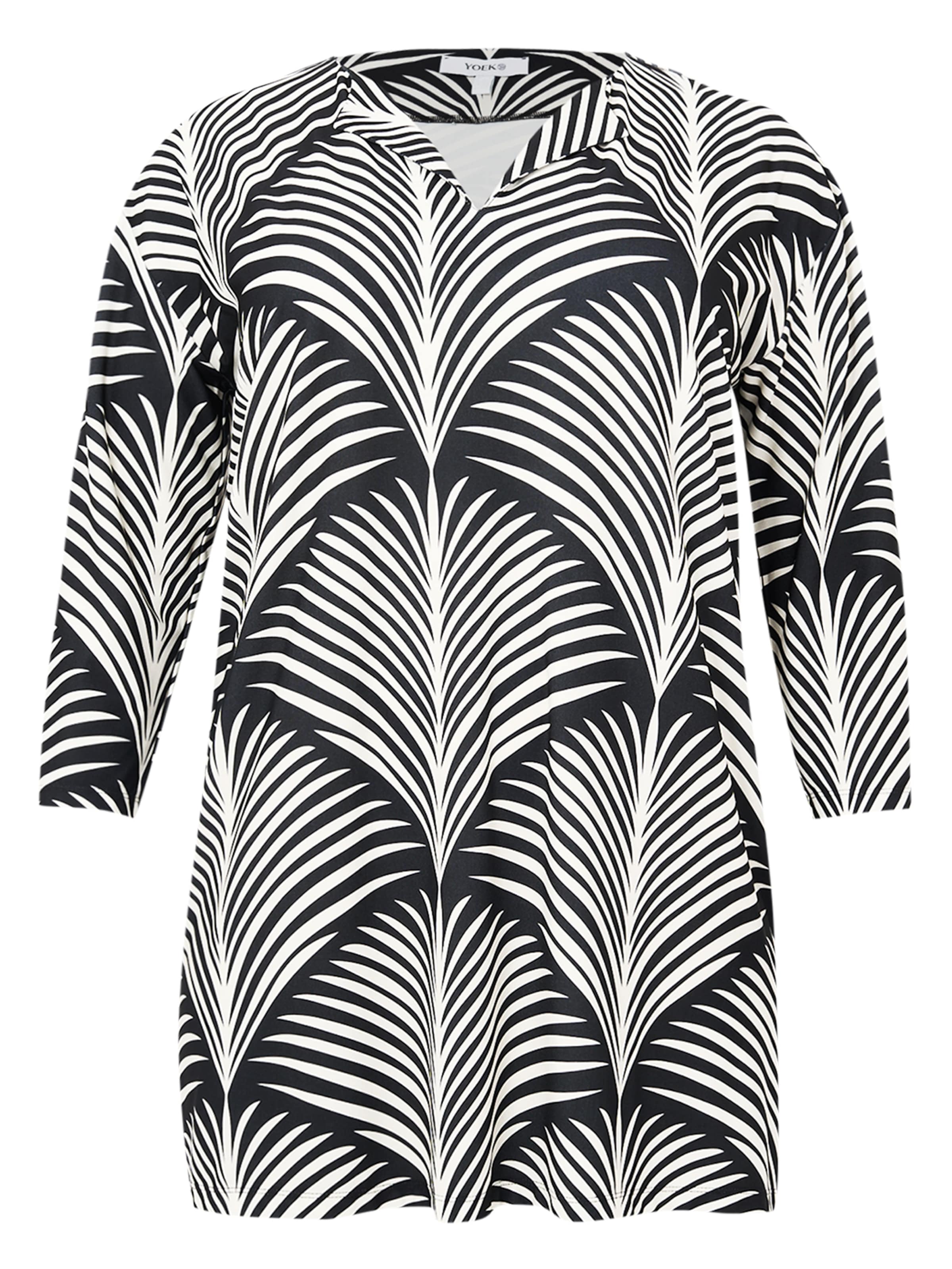 YOEK Tuniek in Zwart: voorkant