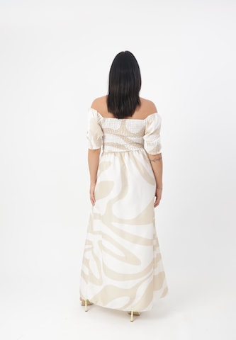 Elara Dress in Beige