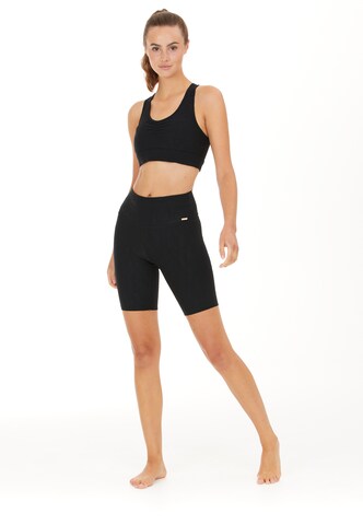 Athlecia Slimfit Sporthose 'Lunny' in Schwarz