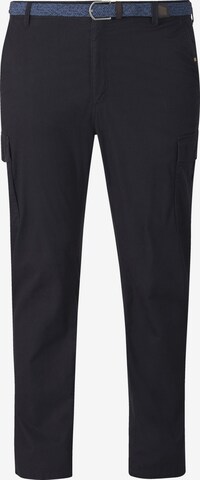 Charles Colby Loosefit Cargobroek ' Baron Knox ' in Blauw: voorkant