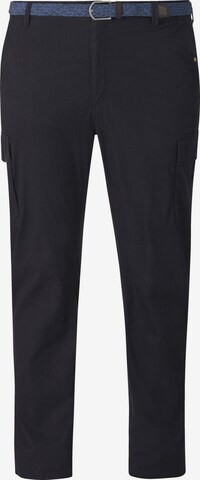 Charles Colby Loose fit Cargo Pants ' Baron Knox ' in Blue: front
