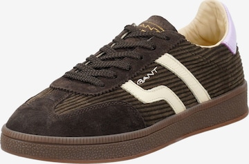 Baskets basses GANT en marron : devant