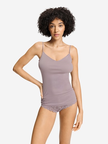 Hanro Top ' Cotton Seamless ' in Grijs: voorkant