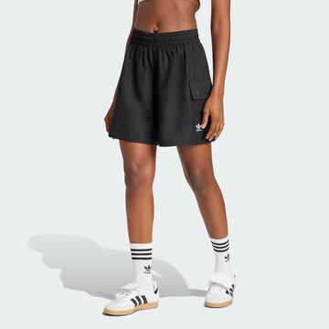 ADIDAS ORIGINALS Loosefit Broek 'Essentials' in Zwart: voorkant