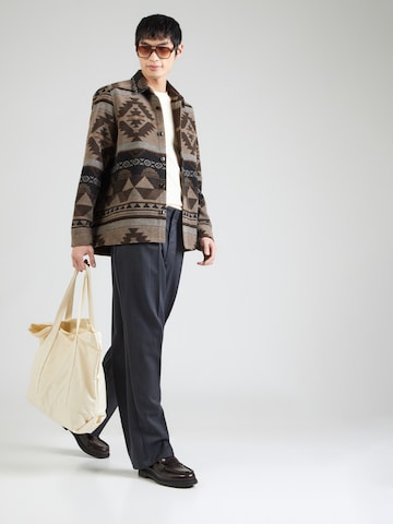 DRYKORN Regular fit Button Up Shirt 'DIEGGO_1' in Brown