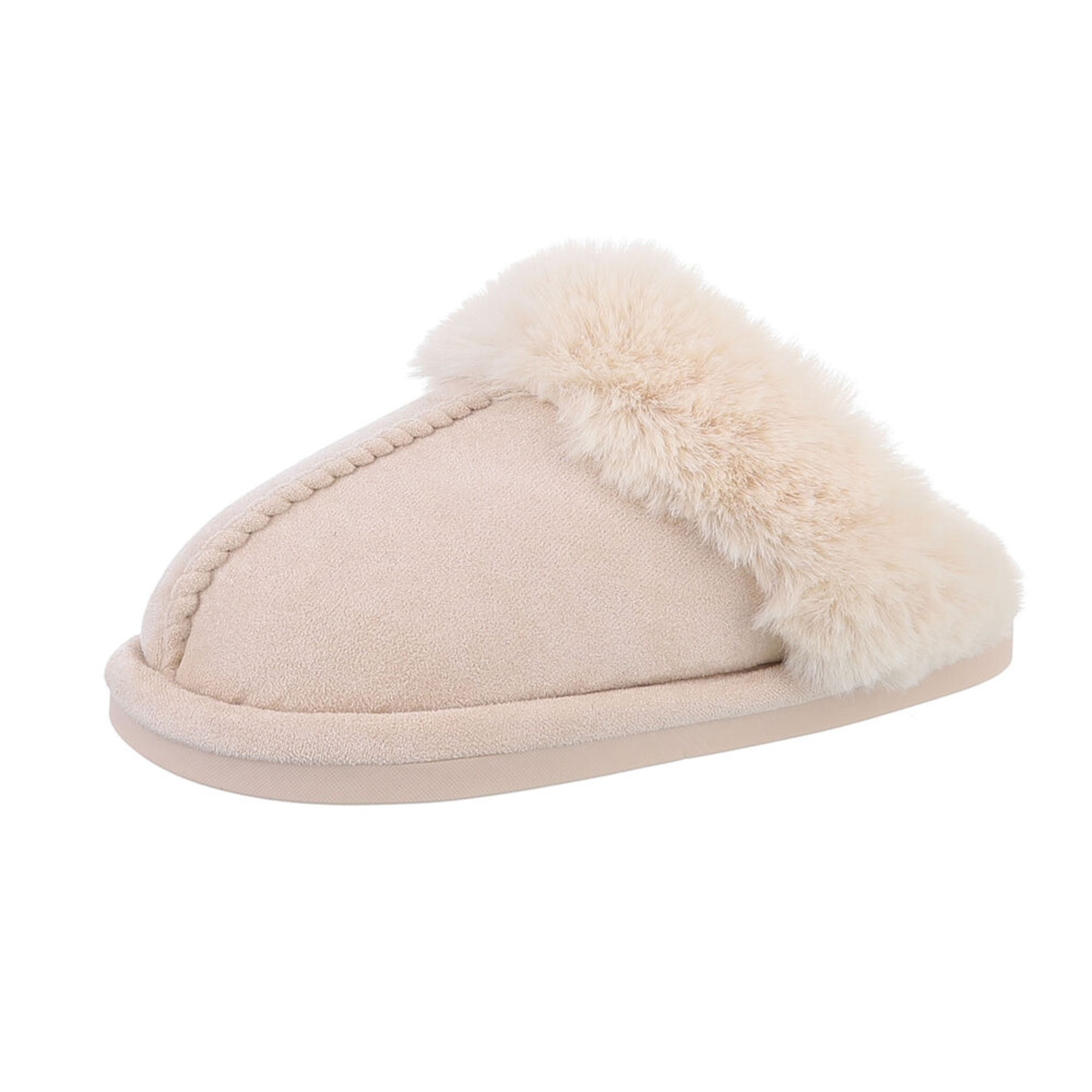 Ital-Design Slippers in Beige: front