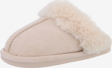 Ital-Design Slippers in Beige: front