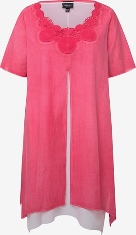 Robe Ulla Popken en rose : devant