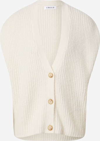 EDITED Knitted Vest 'Sienna' in White: front