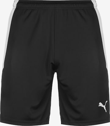 PUMA Workout Pants 'TeamLiga' in Black: front