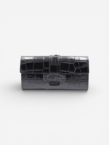 Cheval Firenze Wallet 'DEAN CROC' in Black: front