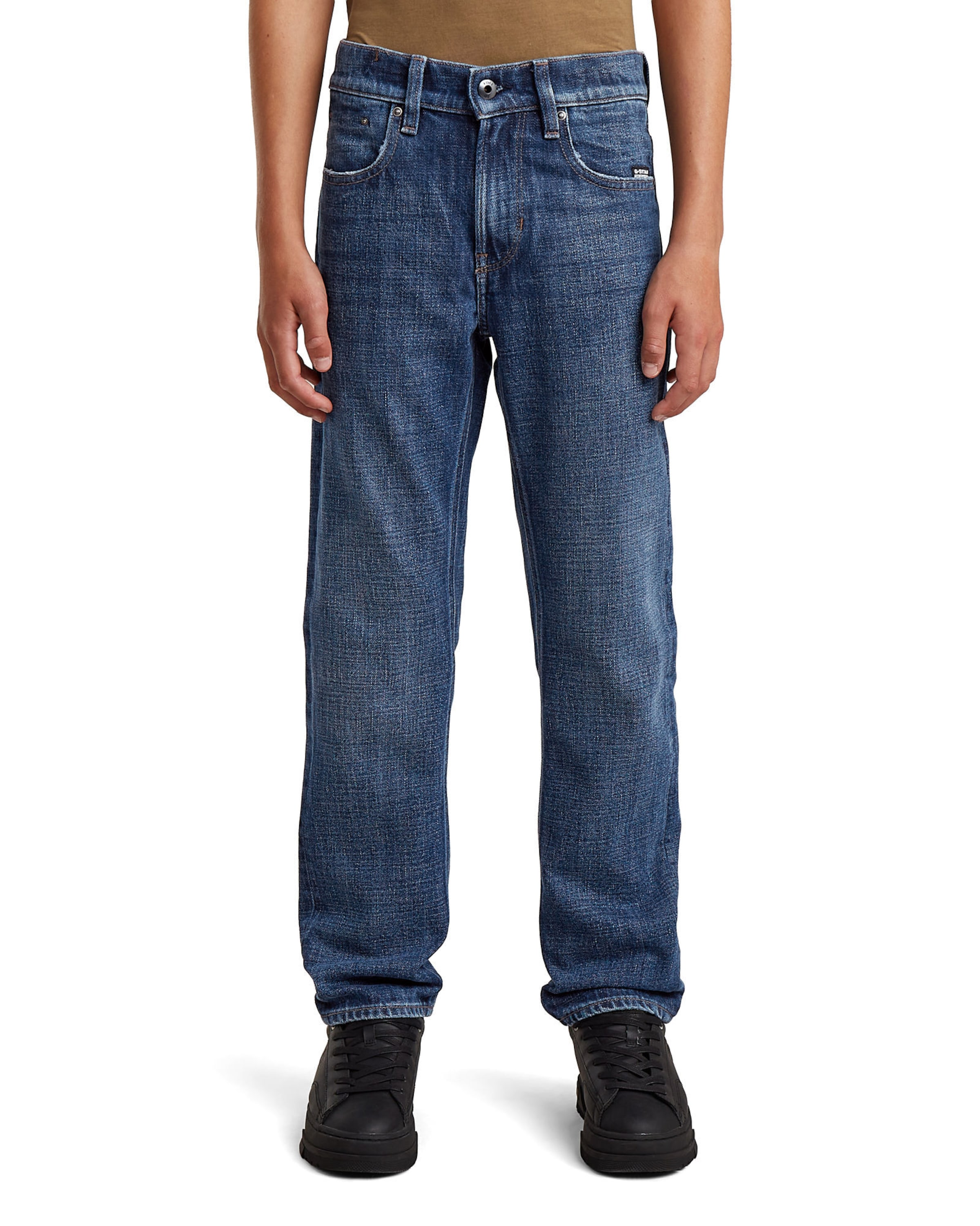 G-STAR Regular Jeans 'Boys Mosa Straight Jeans' in Blauw: voorkant