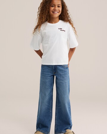 WE Fashion Wide leg Jeans in Blauw