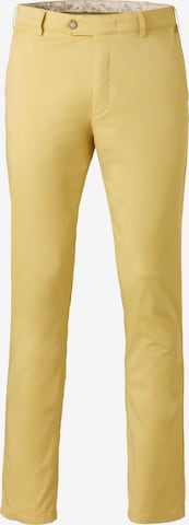 MEYER Chino trousers in Yellow: front
