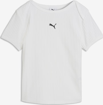 T-shirt 'Essentials' PUMA en blanc : devant