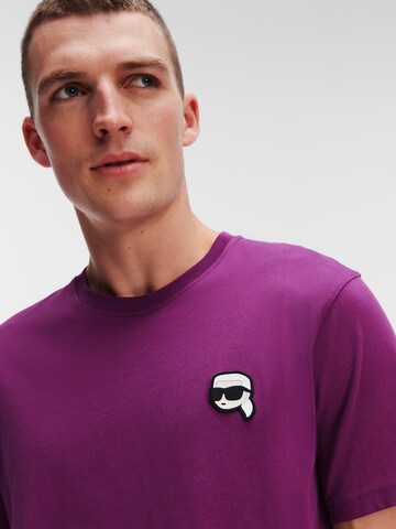 Karl Lagerfeld - Camisa 'Ikonik 2.0' em roxo