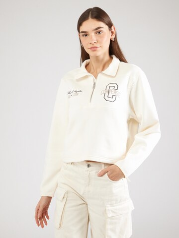 CONVERSE Μπλούζα φούτερ 'RETRO CHUCK' σε λευκό: μπροστά