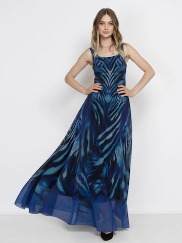 JIORO Kleid 'SHADES OF BLUE'‌‌‌‌‌‌ in Blau