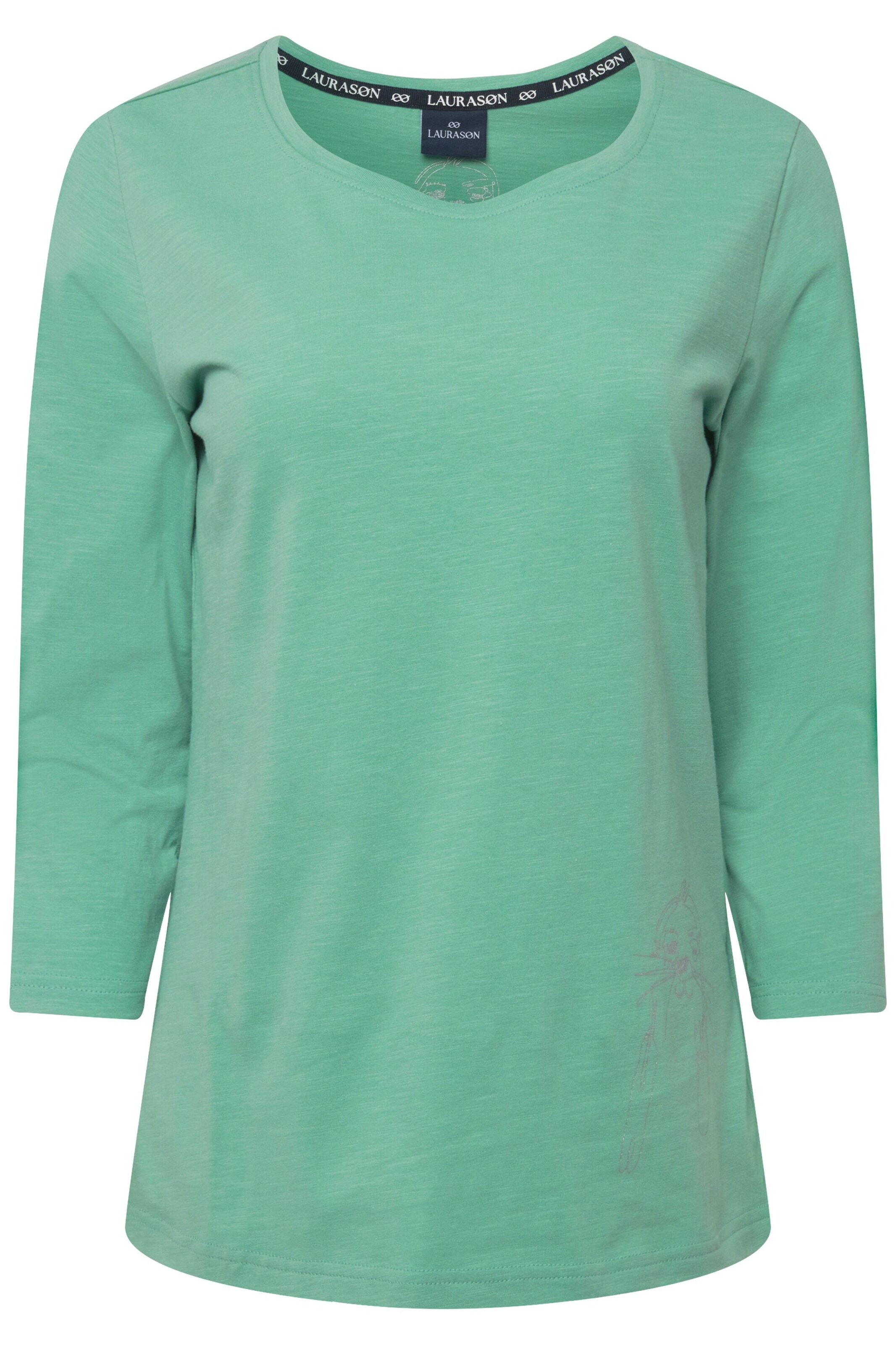 LAURASØN Shirt in Grün: Vorderseite